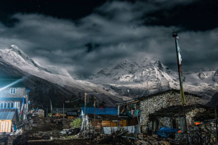 Beautiful night view of Shyala Village.